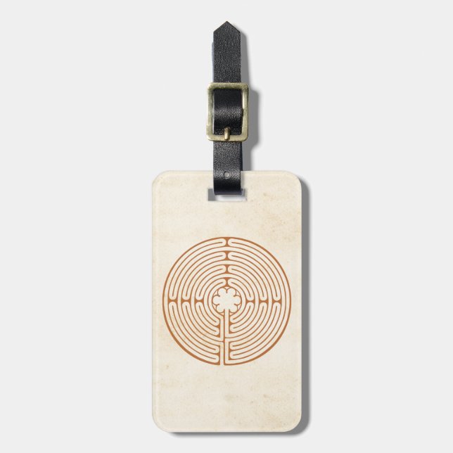 Chartres Labyrinth Luggage Tag (Front Vertical)