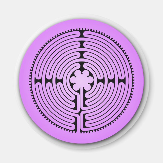 Chartres Labyrinth Magnet (Front)