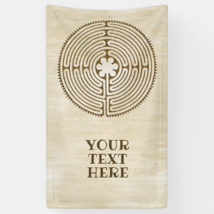 Chartres Labyrinth - Spiritual Symbol Antique 1 Banner