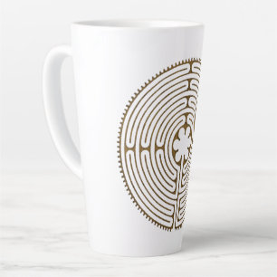 Chartres Labyrinth - Spiritual Symbol Antique 1 Latte Mug
