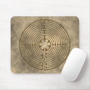 Chartres Labyrinth - Spiritual Symbol Antique 1 Mouse Mat
