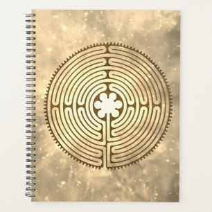 Chartres Labyrinth - Spiritual Symbol Antique 1 Planner