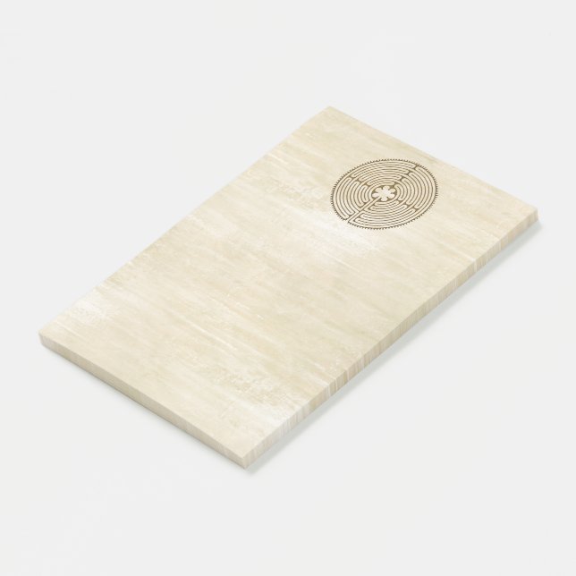 Chartres Labyrinth - Spiritual Symbol Antique 1 Post-it Notes (Angled)