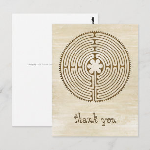 Chartres Labyrinth - Spiritual Symbol Antique 1 Postcard