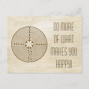 Chartres Labyrinth - Spiritual Symbol Antique 1 Postcard