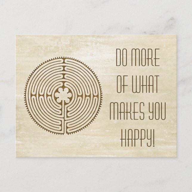 Chartres Labyrinth - Spiritual Symbol Antique 1 Postcard (Front)