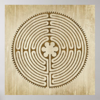Chartres Labyrinth - Spiritual Symbol Antique 1