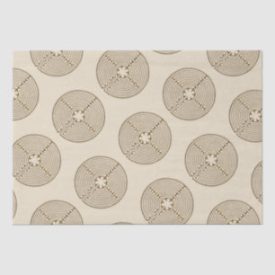 Chartres Labyrinth - Spiritual Symbol Antique 1 Tissue Paper