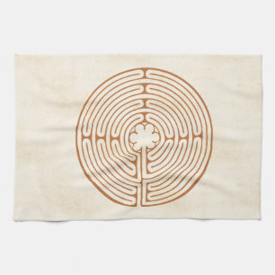 Chartres Labyrinth Tea Towel