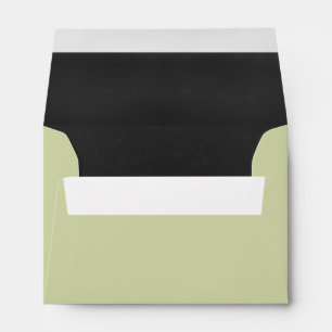 Chartreuse And Grey Special Occasion Custom Envelope