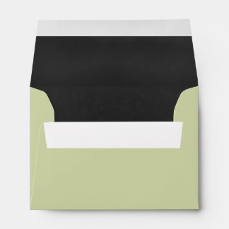 Chartreuse And Grey Special Occasion Custom Envelope