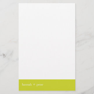 Chartreuse Banner :: Stationery