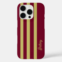 Chartreuse Green and Burgundy Stripes Pattern
