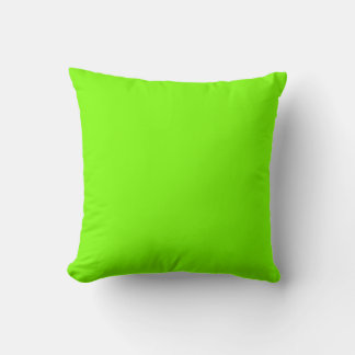 Chartreuse Green Colour Solid Plain Cushion