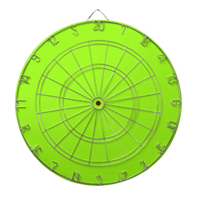 Chartreuse  Green Dart Board (Front)