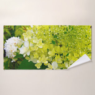 Chartreuse Green, Limelight Hydrangea, Bath Towel