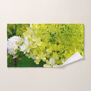 Chartreuse Green, Limelight Hydrangea, Hand Towel