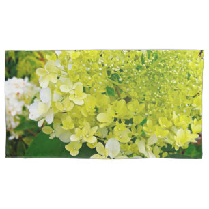 Chartreuse Green, Limelight Hydrangea, Pillowcase