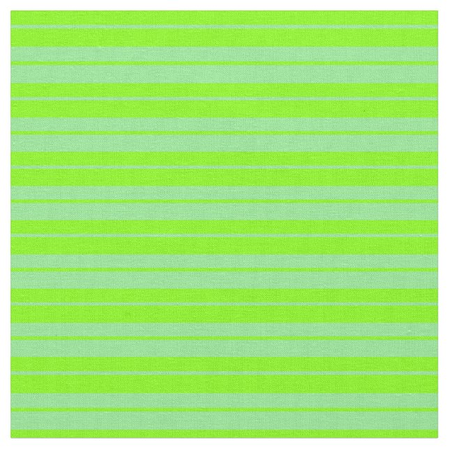 Chartreuse & Light Green Lined/Striped Pattern Fabric (Close Up)