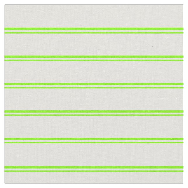 Chartreuse & Light Yellow Coloured Stripes Fabric (Close Up)