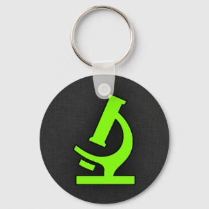 Chartreuse, Neon Green Microscope Key Ring