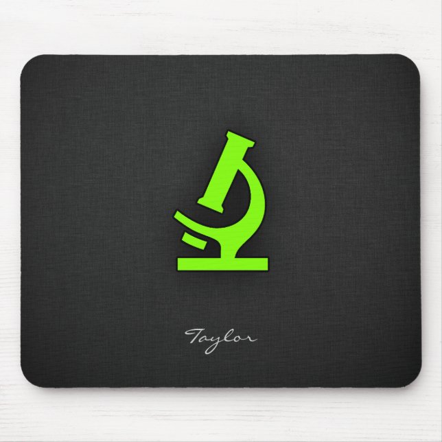 Chartreuse, Neon Green Microscope Mouse Mat (Front)