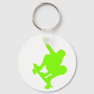 Chartreuse, Neon Green Skater Key Ring