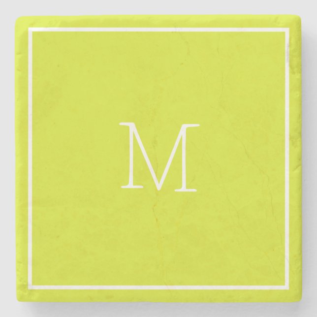 Chartreuse Sandstone Coaster (Front)