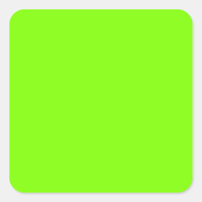Chartreuse Square Sticker (Front)
