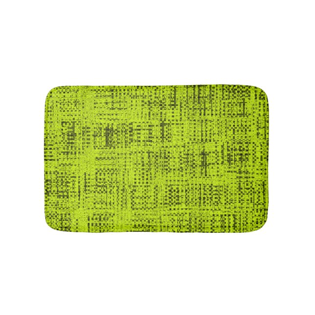 Chartreuse Tweed Bath Mat (Front)