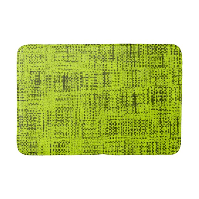 Chartreuse Tweed Bath Mat (Front)