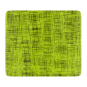 Chartreuse Tweed  Cutting Board