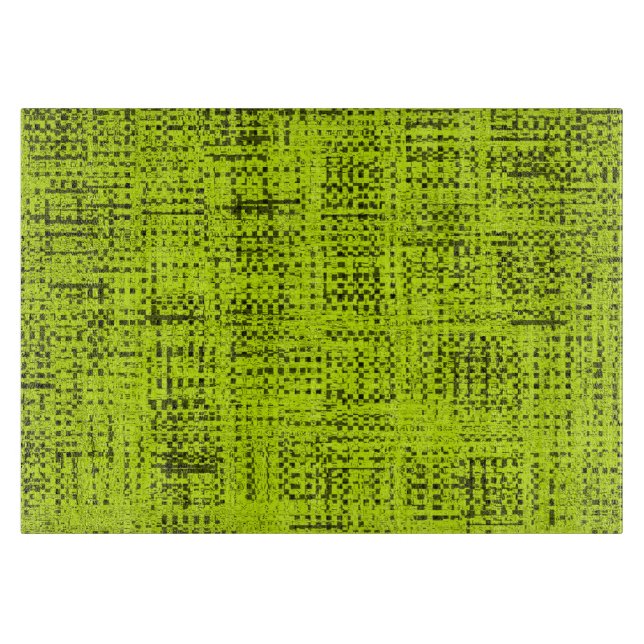 Chartreuse Tweed  Cutting Board (Front)