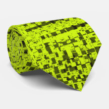 Chartreuse Tweed Neck Tie 