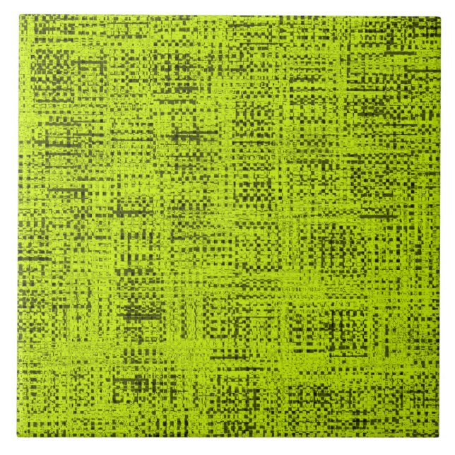 Chartreuse Tweed Tile (Front)