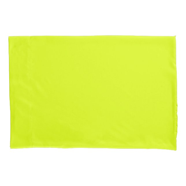Chartreuse Yellow Pillowcase (Front)