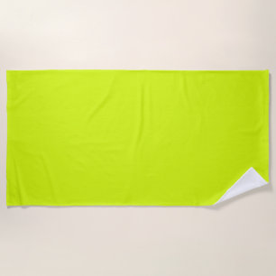 Chartreuse Yellow (solid colour) Beach Towel