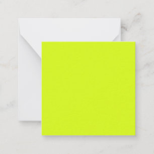  Chartreuse Yellow (solid colour)  Card