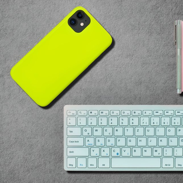 Chartreuse yellow -solid colour Case-Mate iPhone case (Creator Uploaded)