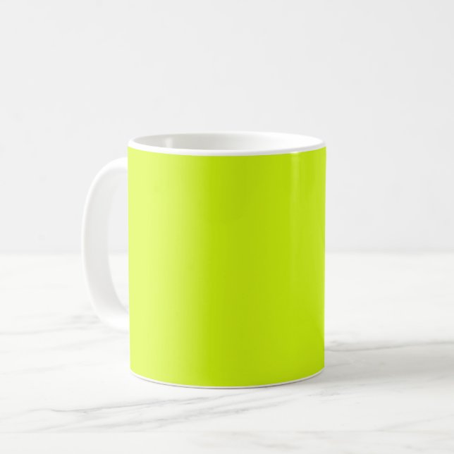  Chartreuse Yellow (solid colour)  Coffee Mug (Front Left)