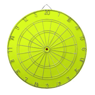 Chartreuse Yellow (solid colour) Dartboard