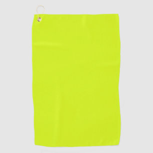 Chartreuse Yellow solid colour Golf Towel