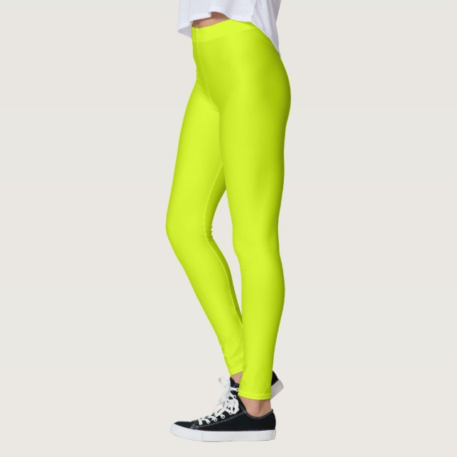  Chartreuse Yellow (solid colour)  Leggings (Left)