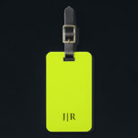 Chartreuse Yellow solid colour Luggage Tag<br><div class="desc">Chartreuse Yellow solid colour. Modern colour, </div>