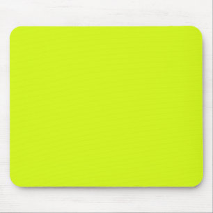 Chartreuse Yellow solid colour Mouse Mat