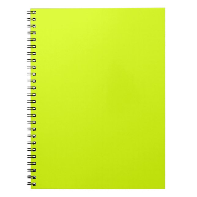  Chartreuse Yellow (solid colour)  Notebook (Front)