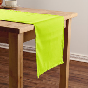 Chartreuse Yellow solid colour Short Table Runner