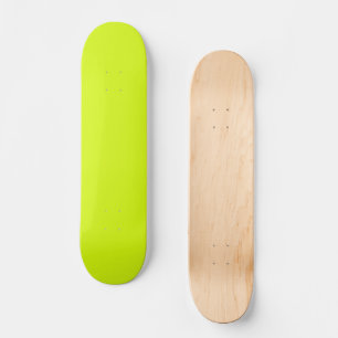 Chartreuse Yellow solid colour Skateboard