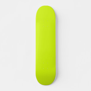 Chartreuse Yellow (solid colour)  Skateboard