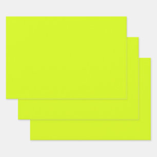  Chartreuse Yellow (solid colour)  Wrapping Paper Sheet